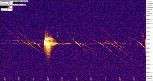 Visite MIRA 2022 - spectrogramme radio projet BRAMS