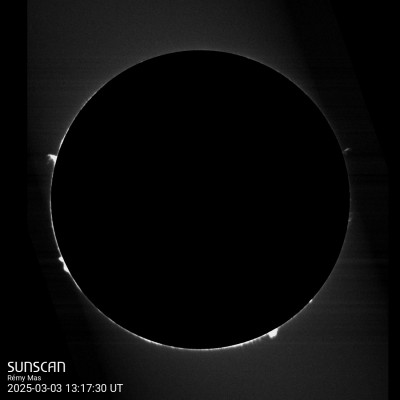 Soleil - Protubérances - SUNSCAN - 3 mars 2025